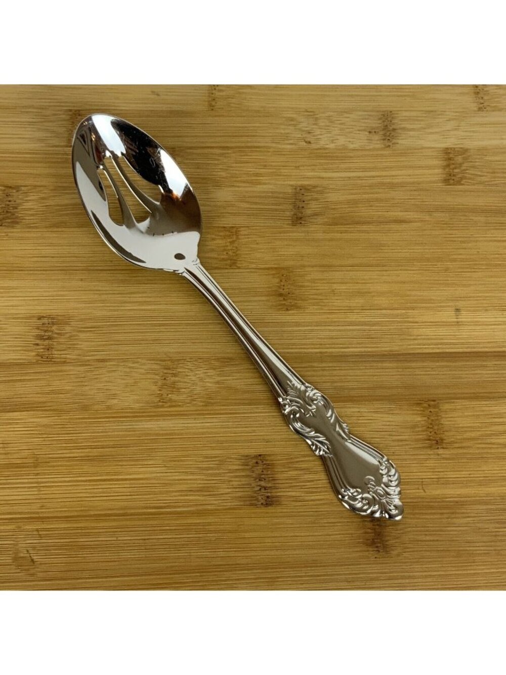 Reed and Barton Duchess Of Marlborough Slotted Serving Spoon Stainless Steel